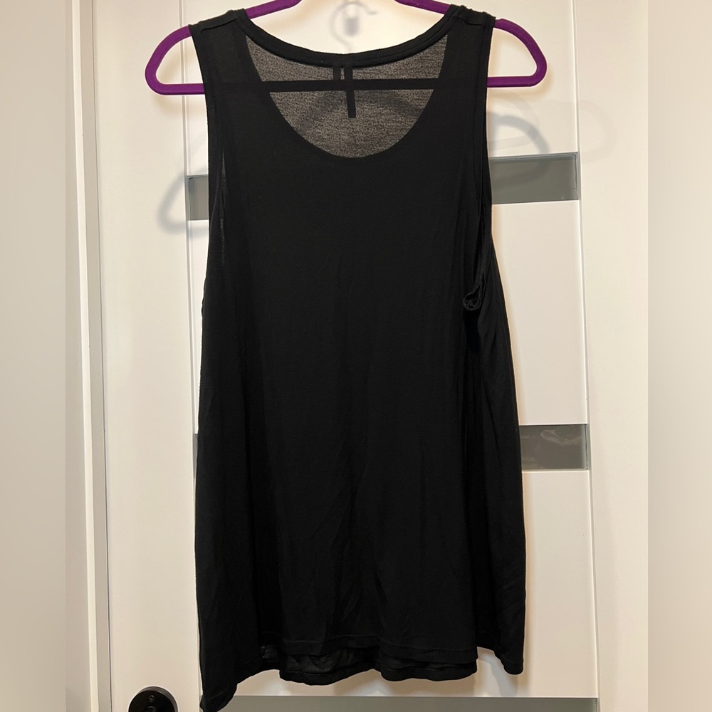 Banana Republic Longline Soft Tank Black XL - Picture 2 of 6